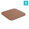 Flash Furniture 4PK Teak Poly Resin Seats for Stools & Chairs, 4PK 4-JJ-SEA-PL02-TEAK-GG - alternate 5